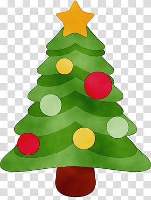 Christmas tree, Watercolor, Paint, Wet Ink, Christmas Decoration, Oregon Pine, Colorado Spruce, Green transparent background PNG clipart thumbnail
