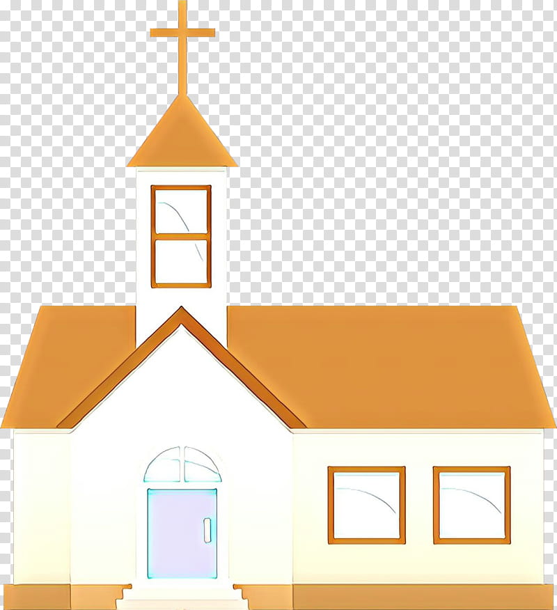 chapel steeple property place of worship church, Cartoon, House, Parish, Building, Architecture transparent background PNG clipart