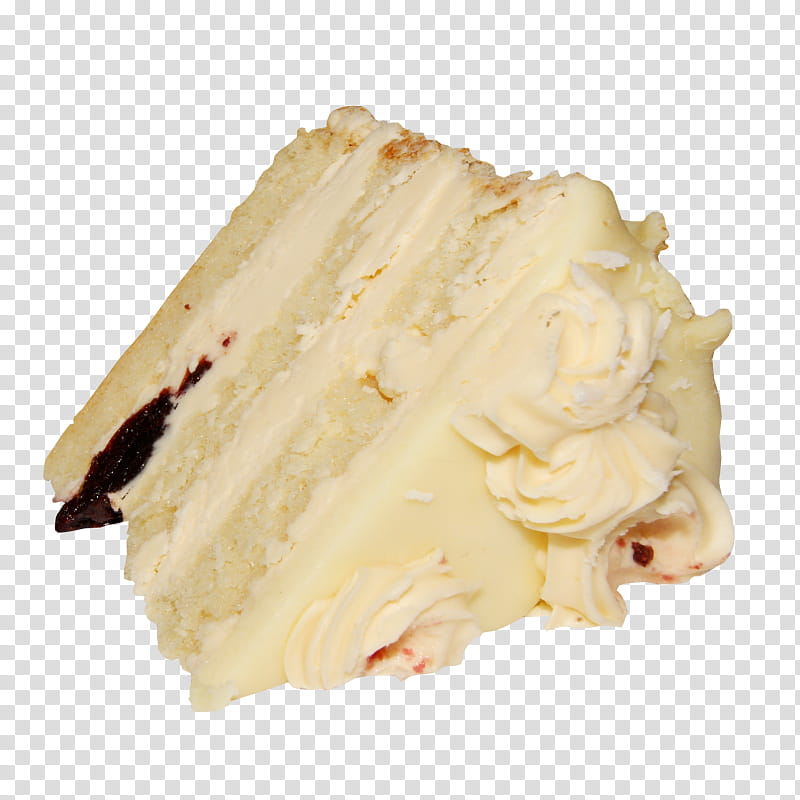 slice of vanilla cake transparent background PNG clipart