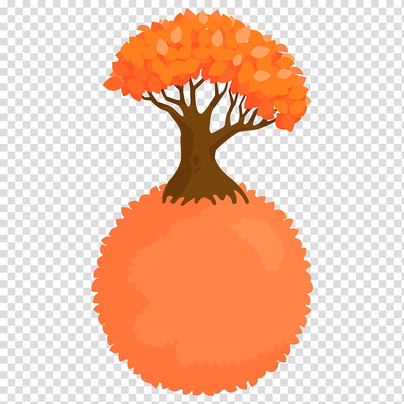 Orange, Pompom transparent background PNG clipart