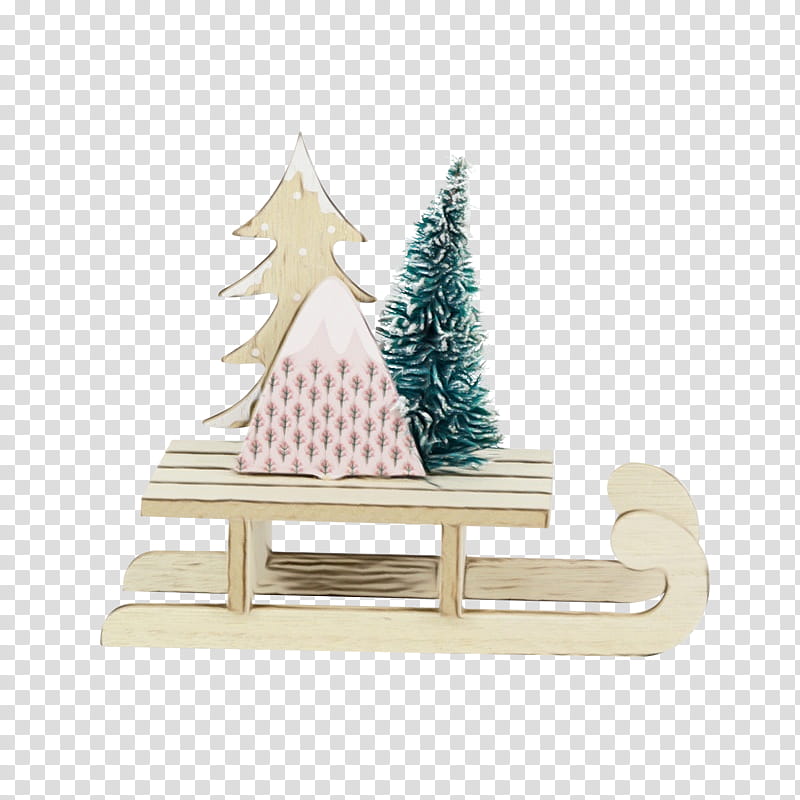Christmas tree, Watercolor, Paint, Wet Ink, Colorado Spruce, Christmas Decoration, Fir, Table transparent background PNG clipart