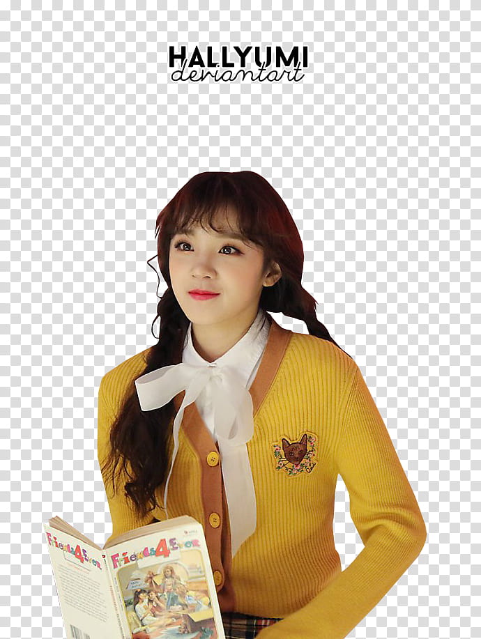 Soyeon and Yuqi, woman holding book transparent background PNG clipart