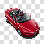 Cars icons, car, red convertible sedan transparent background PNG clipart