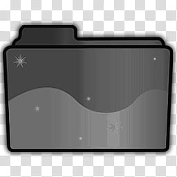 Folder Icon Set, Black, gray folder transparent background PNG clipart