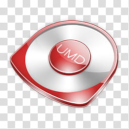 Psp icons, umd red, gray UMD disc transparent background PNG clipart