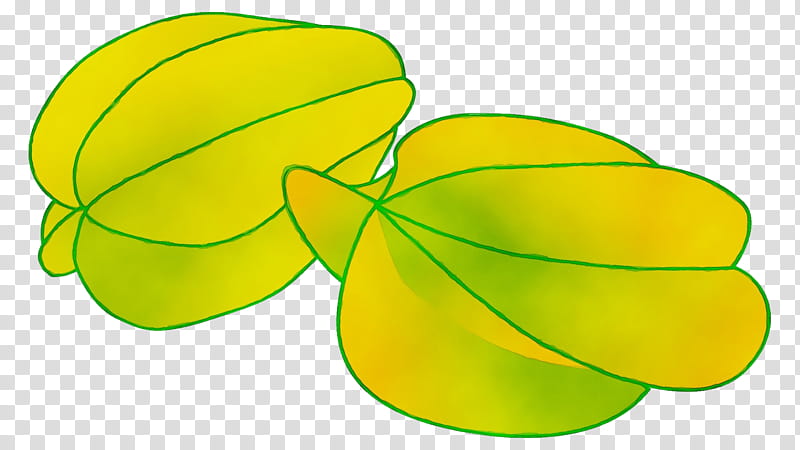 Green Leaf, Line, Fruit, Yellow, Plant, Symbol, Wood Sorrel Family transparent background PNG clipart