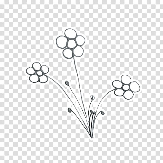 Doodle , white flower illustration transparent background PNG clipart