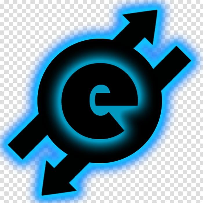 Illuminate, blue and black E logo transparent background PNG clipart