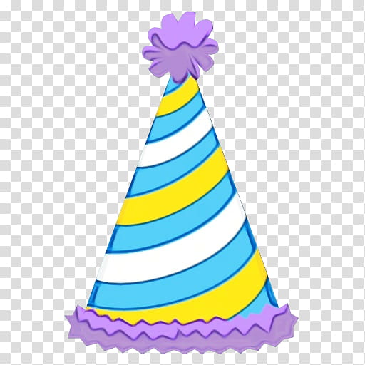 Cartoon Birthday Cake, Watercolor, Paint, Wet Ink, Party Hat, Birthday
, Balloon, Cap transparent background PNG clipart
