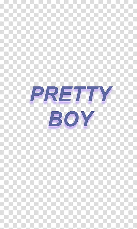 pretty boy text transparent background PNG clipart