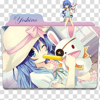 Yoshino [Date A Live] Folder Icon transparent background PNG clipart