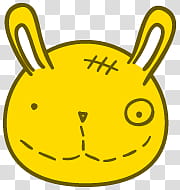 Caritas face, rabbit emoji transparent background PNG clipart