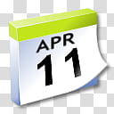 WinXP ICal, april  calendar transparent background PNG clipart