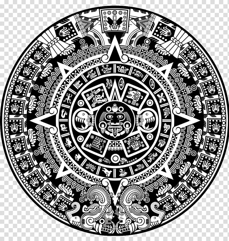 Silver Circle, Aztec Calendar, Maya Calendar, Aztecs, Maya Civilization, History, Games, Badge transparent background PNG clipart