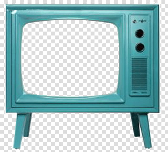 TV s, vintage teal television illustration transparent background PNG clipart