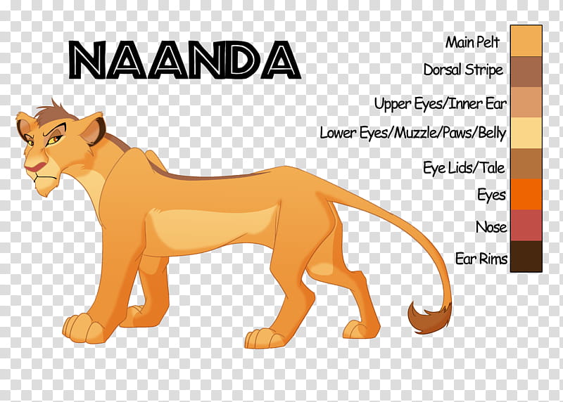 Naanda Character Sheet, The Lion King Naanda transparent background PNG clipart
