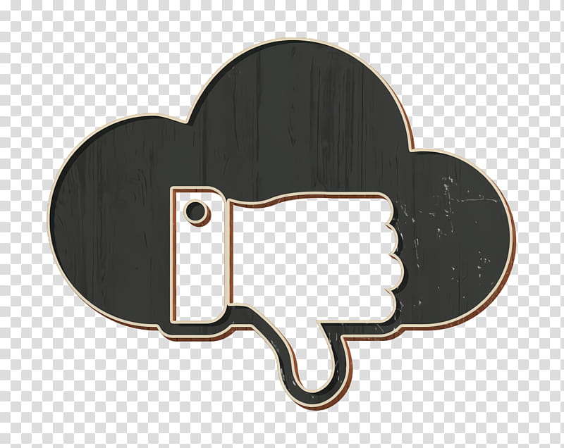 cloud icon cloud computing icon down icon, Thumb Icon, Unlike Icon, Finger, Logo transparent background PNG clipart