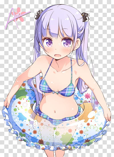 New Game anime render transparent background PNG clipart
