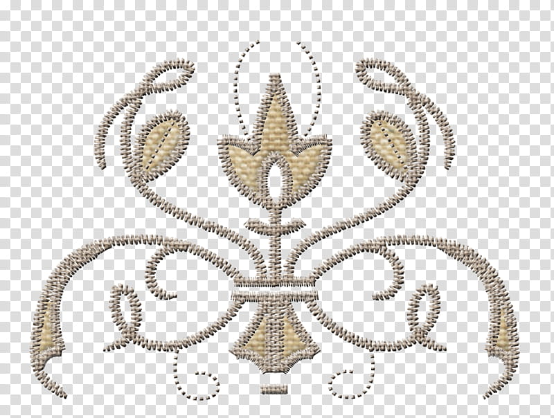 embroidery, brown cross-stitch flower illustration transparent background PNG clipart