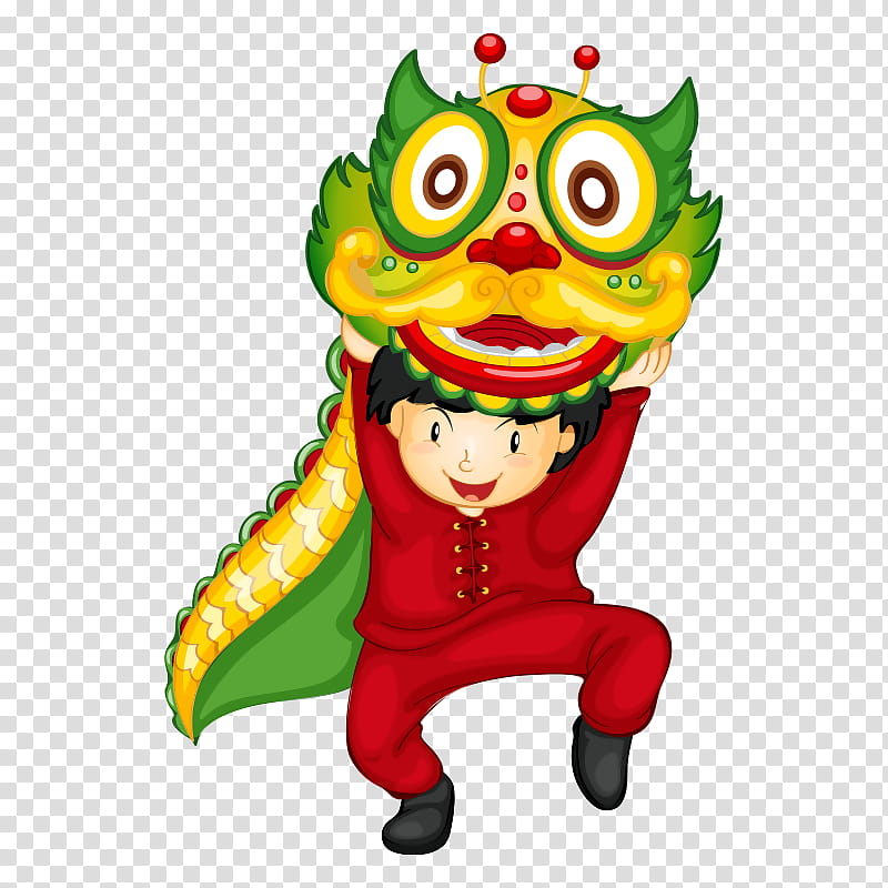 Chinese New Year Lion Dance, Dragon Dance, Chinese Dragon, Headgear, Mascot, Fruit, Toy transparent background PNG clipart