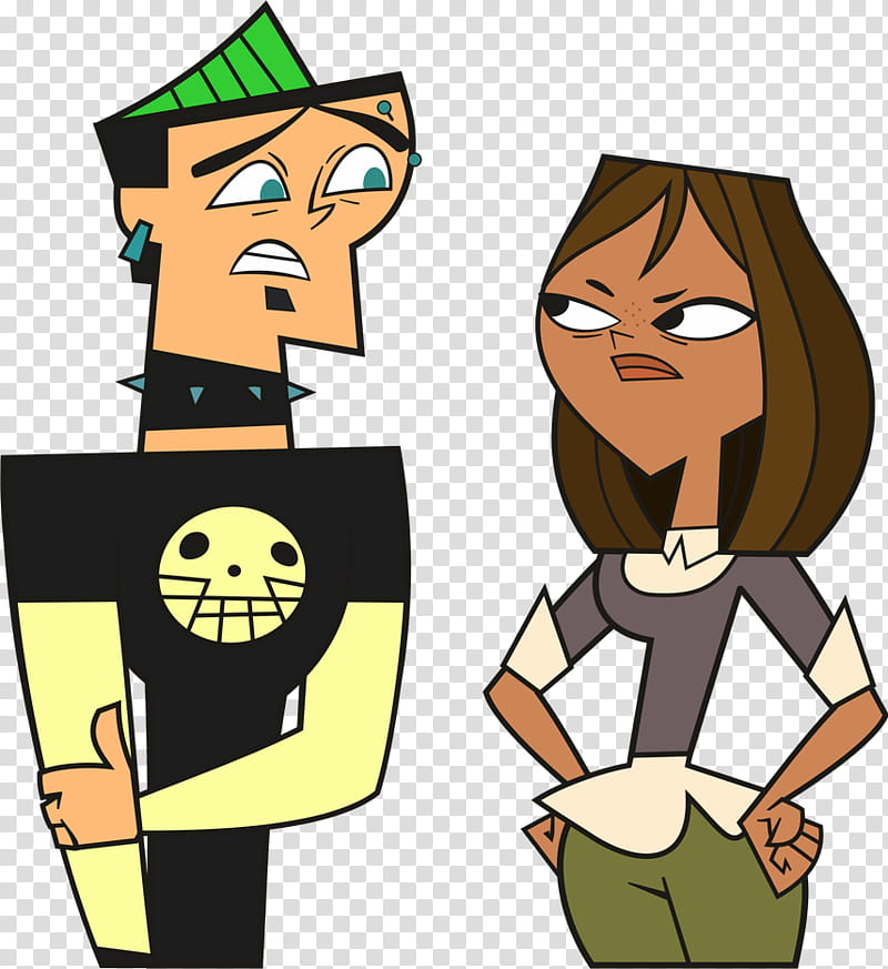 Courtney and Duncan commish transparent background PNG clipart