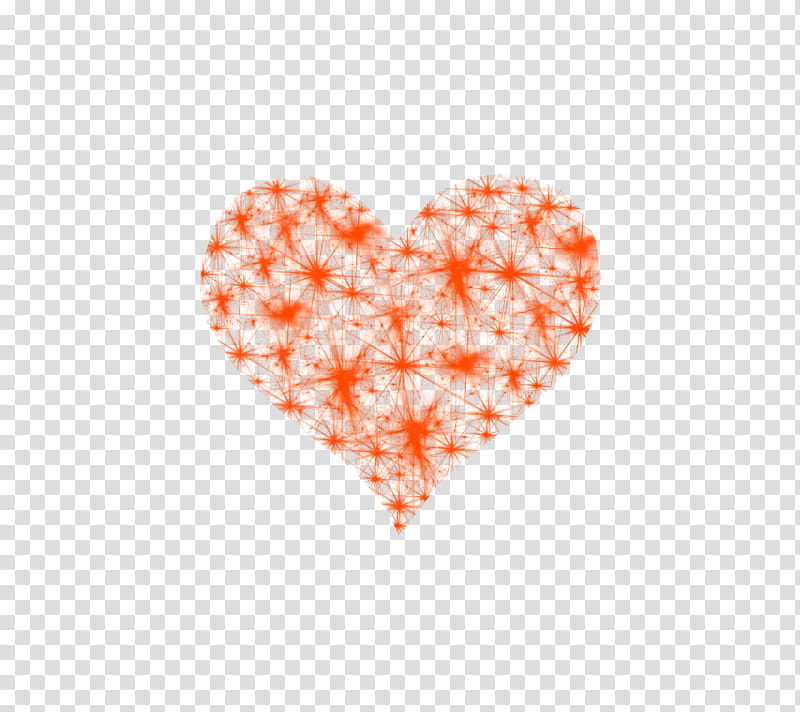 Corazones, orange heart illustration transparent background PNG clipart