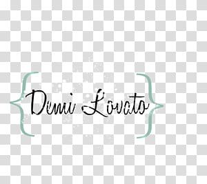 Texto Demi Lovato transparent background PNG clipart thumbnail