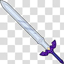 OOT Master Sword Cursors, purple handle animated sword transparent background PNG clipart