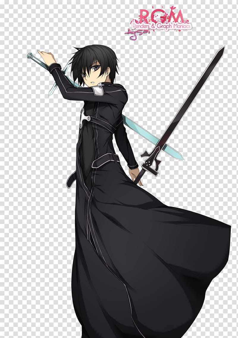 Render Sword art online, Kirito transparent background PNG clipart