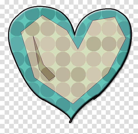 Hearts , green and brown heart illustration transparent background PNG clipart