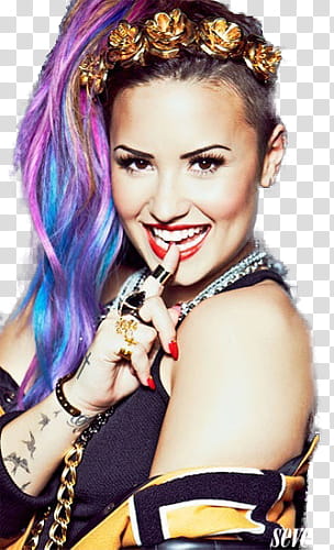 Demi Lovato , DL  transparent background PNG clipart