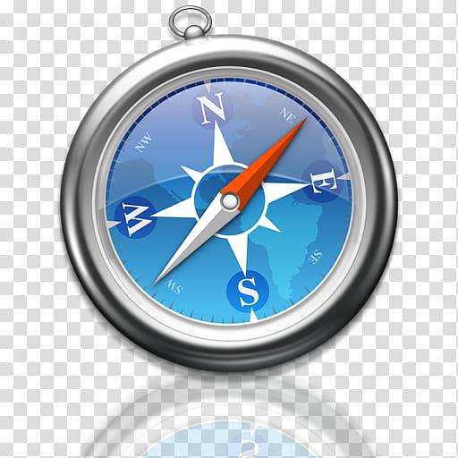 MAC OS X LEOPARD DOCK, Safari browser logo transparent background PNG clipart