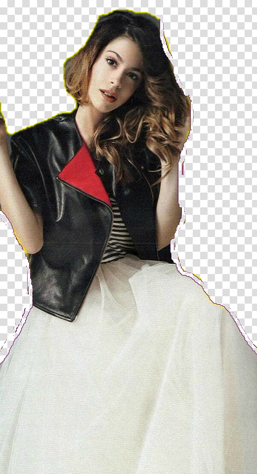 Martina Stoessel en Grazie y Caras, woman wearing jacket transparent background PNG clipart