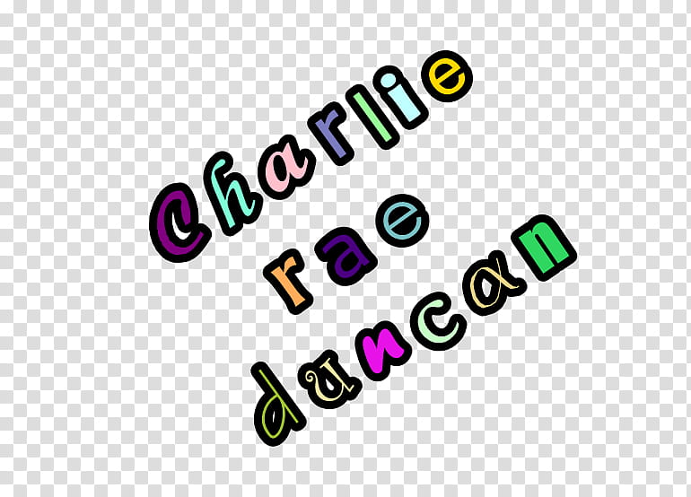 Texto Charlie Rae Duncan transparent background PNG clipart