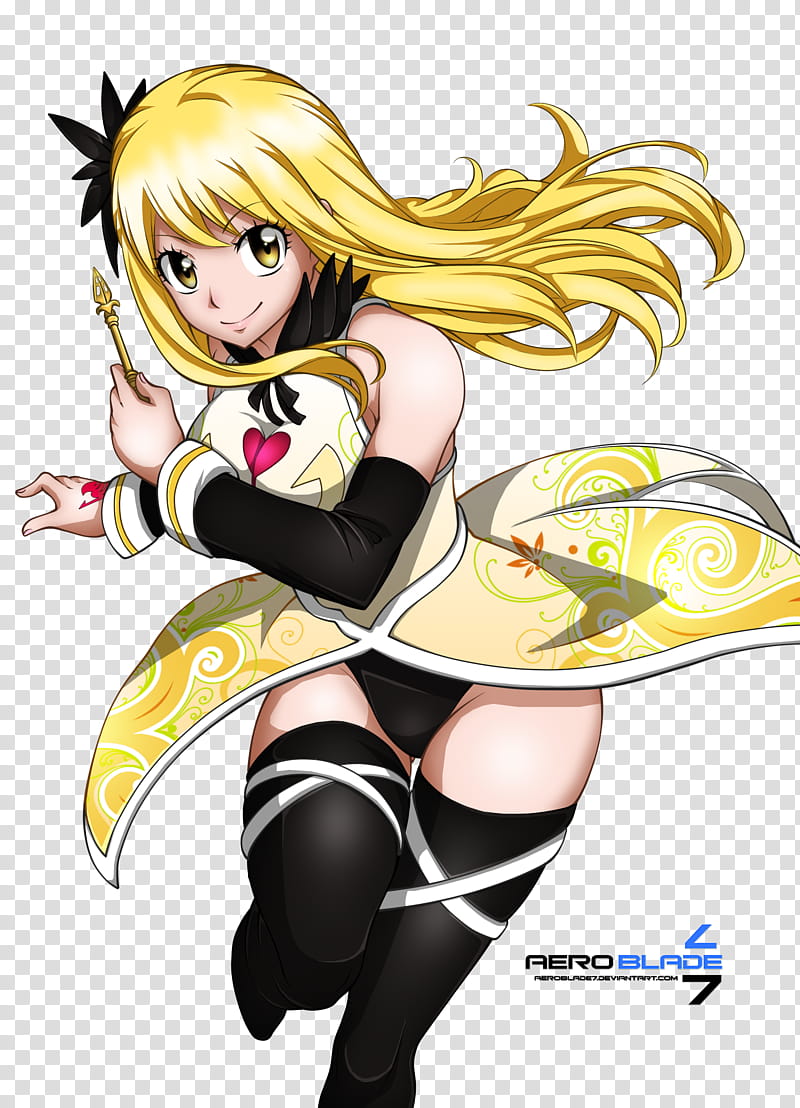 Celestial Mage Fairy Tail Coloring, yellow haired female anime character transparent background PNG clipart