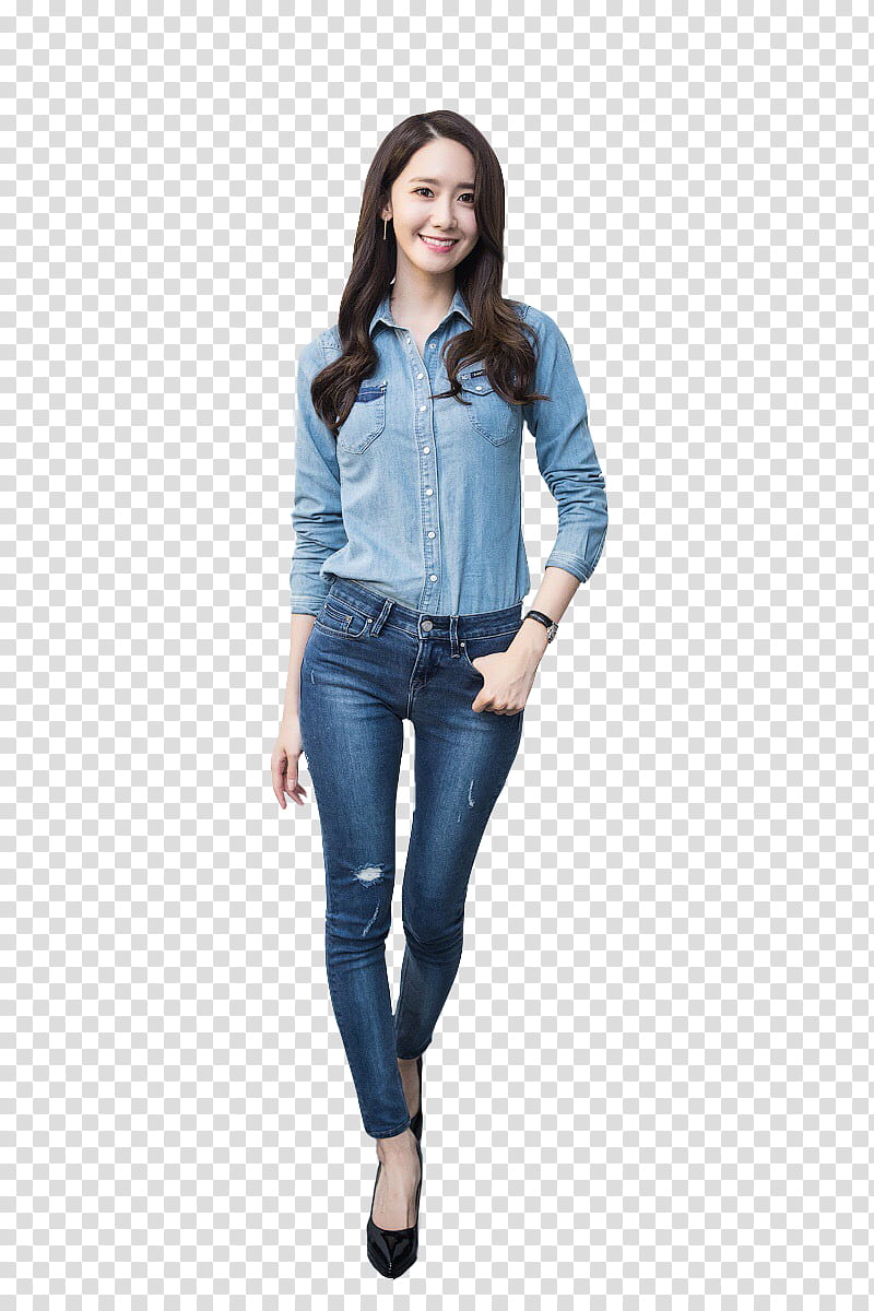 SNSD Yoona Lee Jeans transparent background PNG clipart
