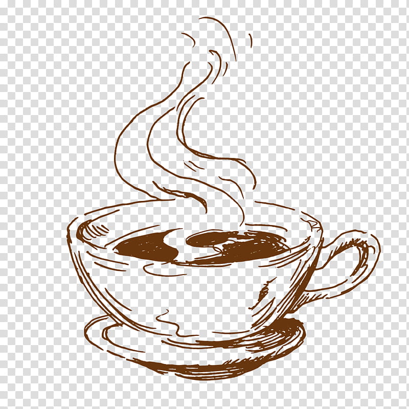 Line Drawing Coffee Cup Drawing Illustration PNG Images  AI Free Download   Pikbest