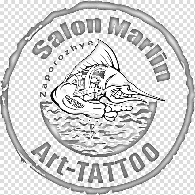 Black Circle, Logo, Black White M, Animal, Marlin Firearms, Tattoo, Emblem, Badge transparent background PNG clipart