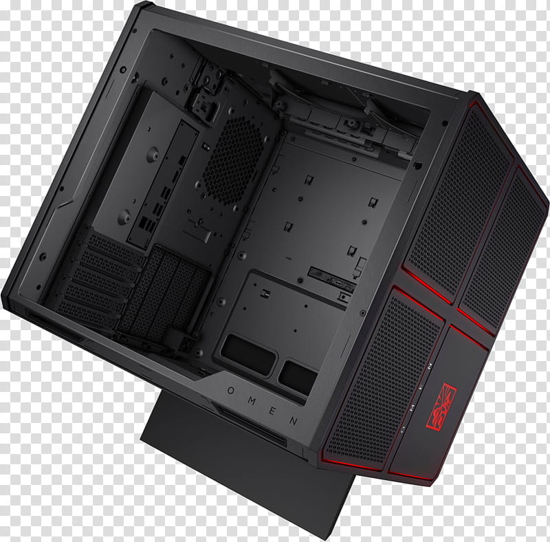 Computer Cases Housings Computer Component, Computer Cases Housings, Hp Omen X 900000 Series, Desktop Computers, Hp X6f57aaaba Omen X Full Tower Case, Intel Core I76700k, Intel Core I77700k, Technology transparent background PNG clipart