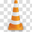 Mclaren F iCons, Cone, orange and white striped traffic cone transparent background PNG clipart