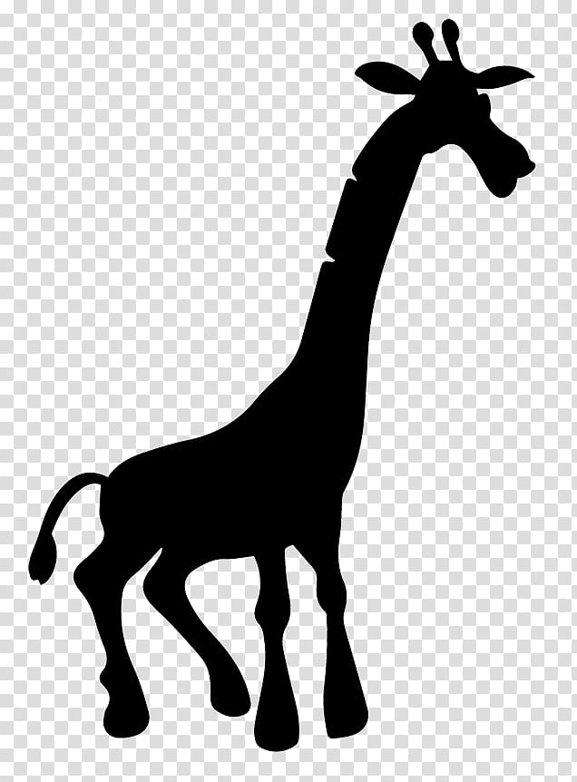 Goat, Giraffe, Mustang, Black White M, Neck, Animal, Silhouette, Line transparent background PNG clipart