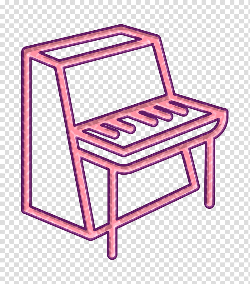 equipment icon keyboard icon music icon, Piano Icon, Furniture, Chair, Line, Table, Step Stool transparent background PNG clipart