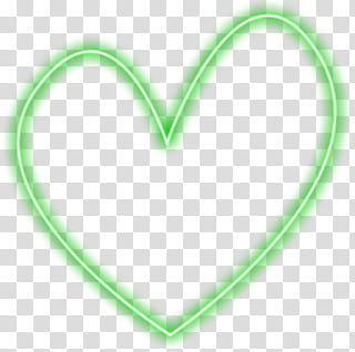Light, green heart illustration transparent background PNG clipart