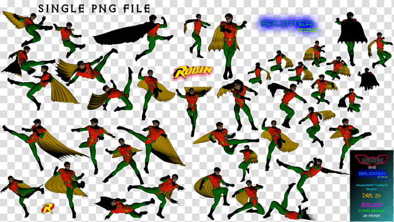 Splinter , Robin, Tim Drake transparent background PNG clipart