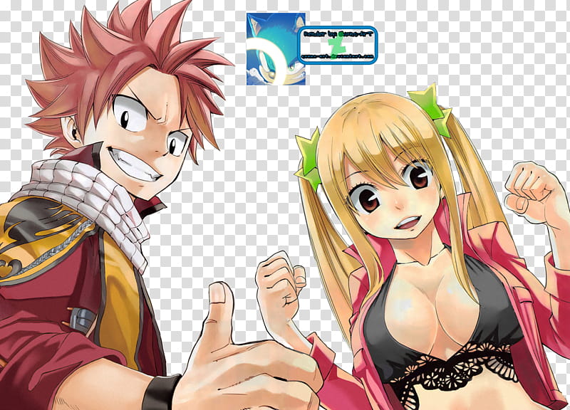 Natsu x Lucy transparent background PNG clipart