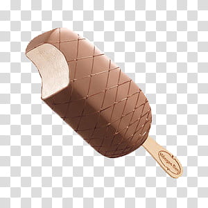 , chocolate ice cream in stick transparent background PNG clipart