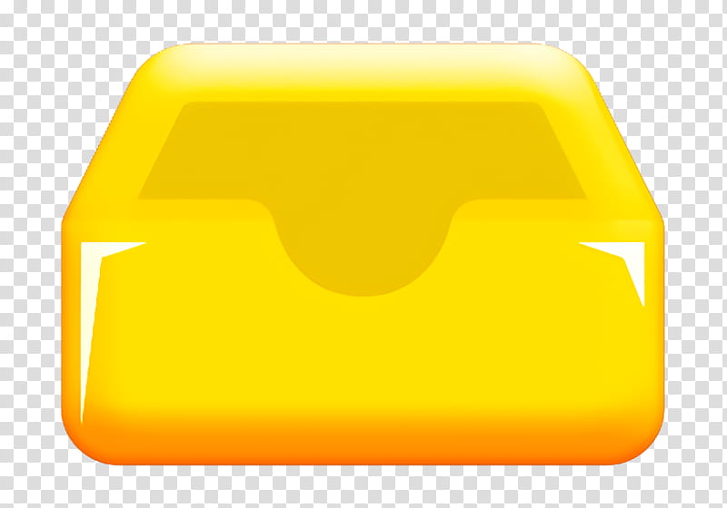 box icon dropbox icon inbox icon, Outbox Icon, Store Icon, Yellow, Plastic, Rectangle transparent background PNG clipart