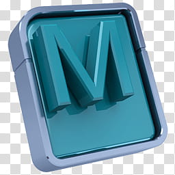 Autodesk Icon Set, Maya-, blue M logo transparent background PNG clipart