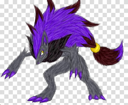 Zoroark, Pokemon, Shiny Form transparent background PNG clipart