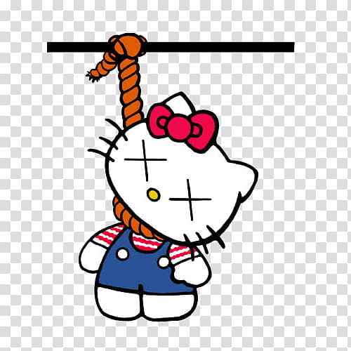 hello kitty, hunged Hello Kitty transparent background PNG clipart